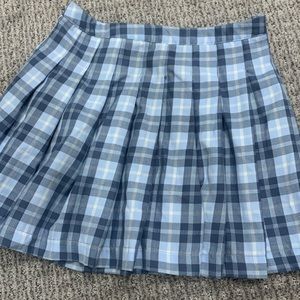Girls’ Pleated Plaid Skirt